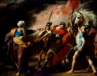 Samuel reproving Saul