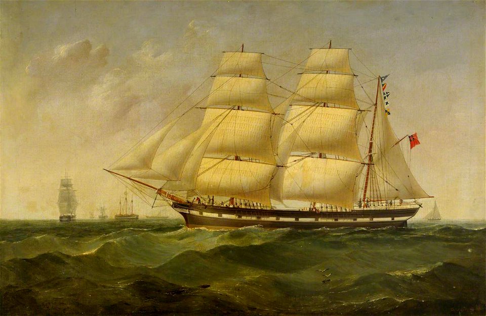 Samuel Walters (1811-1882) - The Barque 'Rajah of Sarawak' - BHC3755 - Royal Museums Greenwich