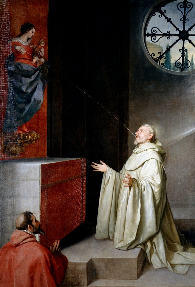 San Bernardo y la Virgen, de Alonso Cano