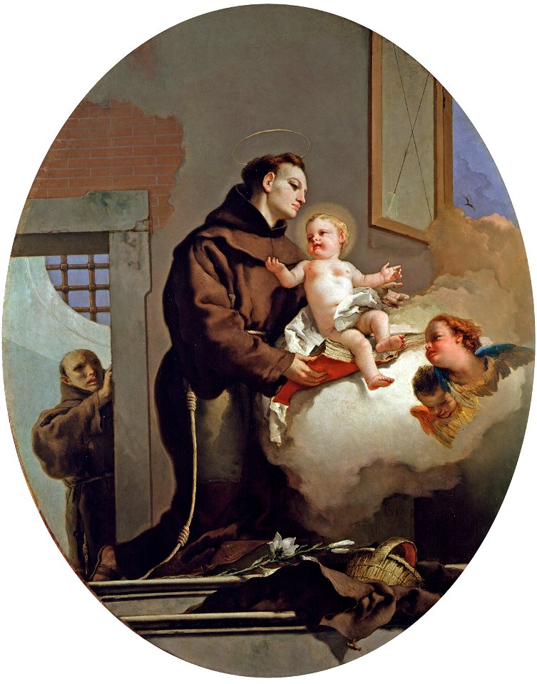 San Antonio de Padua y el Niño Jesús