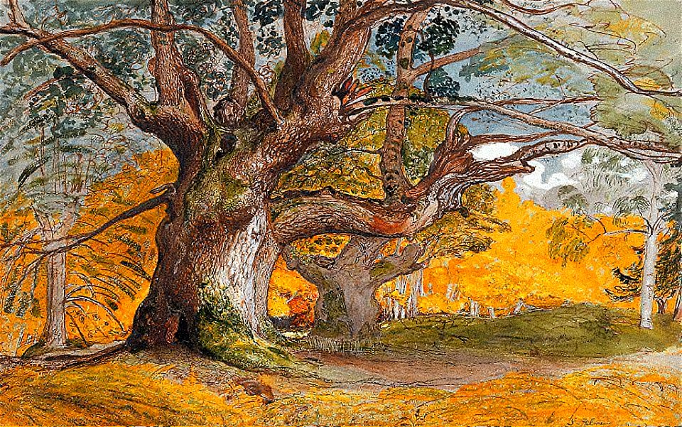 Samuel Palmer - Oak Trees, Lullingstone Park