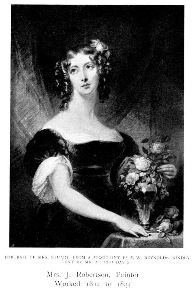 Samuel William Reynolds after Mrs. J. Robertson - Portrait of Mrs. William Stuart