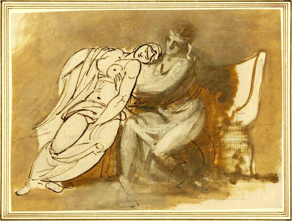 Samuel Woodforde (1763-1817) - Virgil Reading the Aeneid to Augustus and the Fainting Octavia - 732383 - National Trust