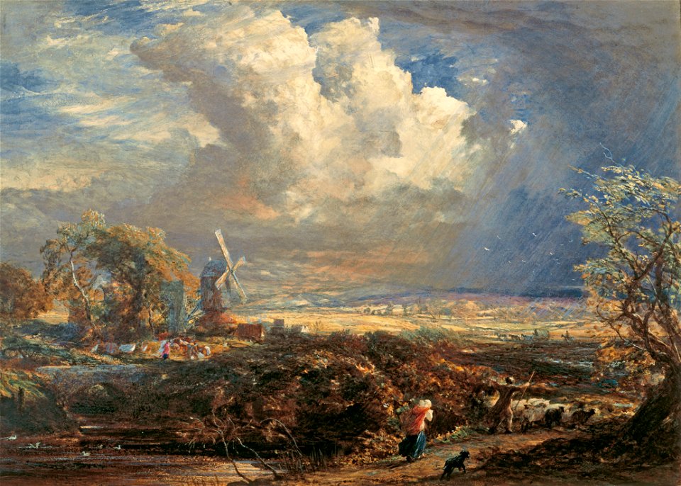 Samuel Palmer - Summer Storm near Pulborough, Sussex - Google Art Project
