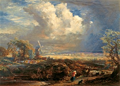 Samuel Palmer - Summer Storm near Pulborough, Sussex - Google Art Project