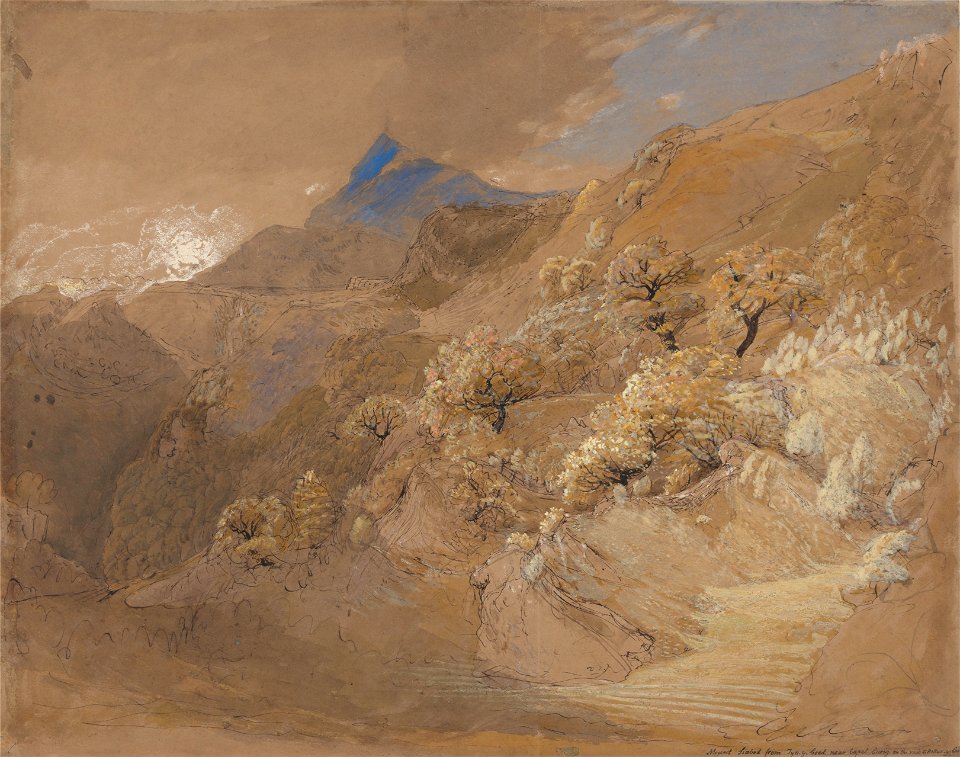 Samuel Palmer - Mount Siabod from Tyn-y-Coed near Capel Curig - Google Art Project