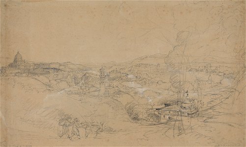Samuel Palmer - Rome from San Spirito - Google Art Project