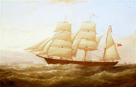 Samuel Walters (1811-1882) - The Barque 'J. P. Smith' - BHC3432 - Royal Museums Greenwich. Free illustration for personal and commercial use.