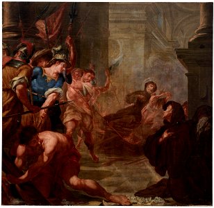 San Francisco de Paula con un crucifijo en la mano, de Juan Vicente Ribera (Museo del Prado)