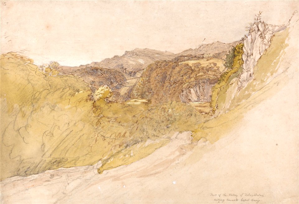Samuel Palmer - The Valley of Dolwyddelan - Google Art Project
