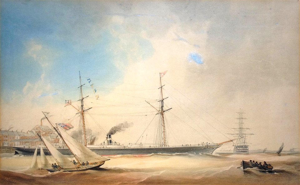 Samuel Henry Wilson - Shipping in the River Humber Off Hull, England