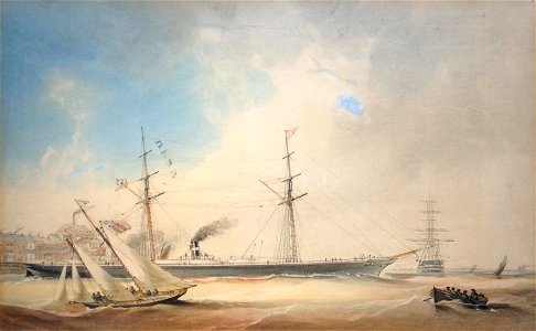 Samuel Henry Wilson - Shipping in the River Humber Off Hull, England