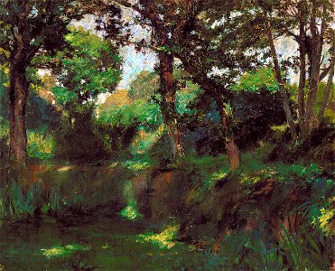 Samuel Isham - Wooded Landscape - 1915.1.1 - Smithsonian American Art Museum
