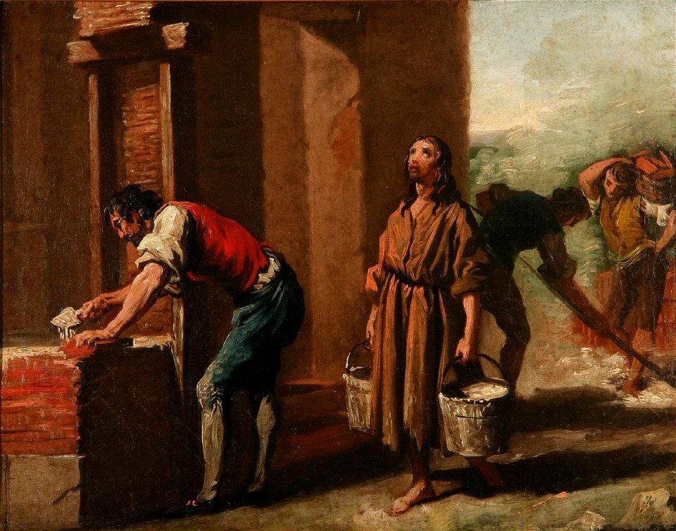 San Francisco reparando la capilla de San Damián, de Zacarías González Velázquez (Museo Lázaro Galdiano, Madrid)