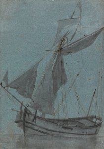 Samuel Scott - A Coastal Barge - Google Art Project