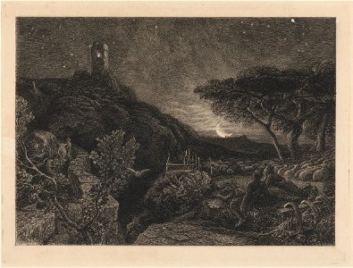 Samuel Palmer - The Lonely Tower - Google Art Project (2397075)