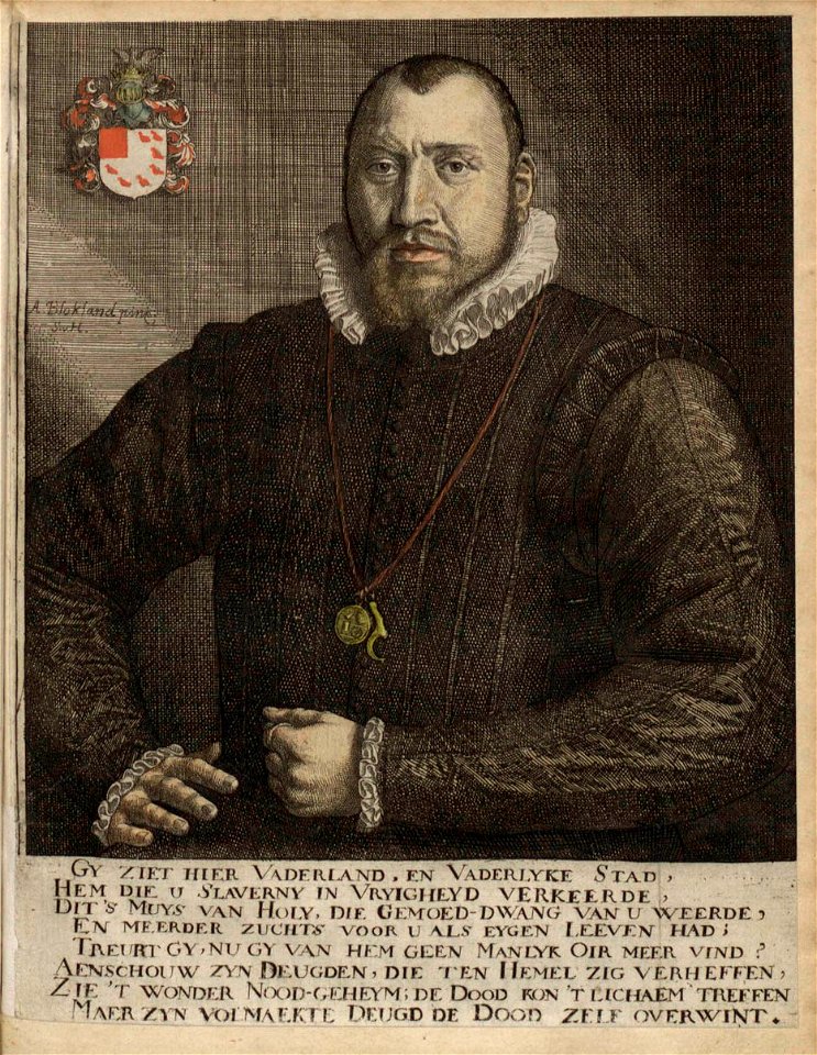 Samuel van Hoogstraten - Portrait of Jacob Muys van Holy - Mathias van Balen - Beschryving der stad Dordrecht SAD01 489-71401 0095