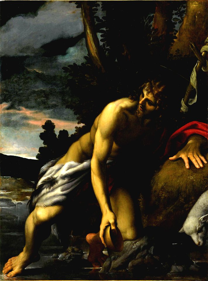 San Giovanni Battista alla fonte - L. Carracci
