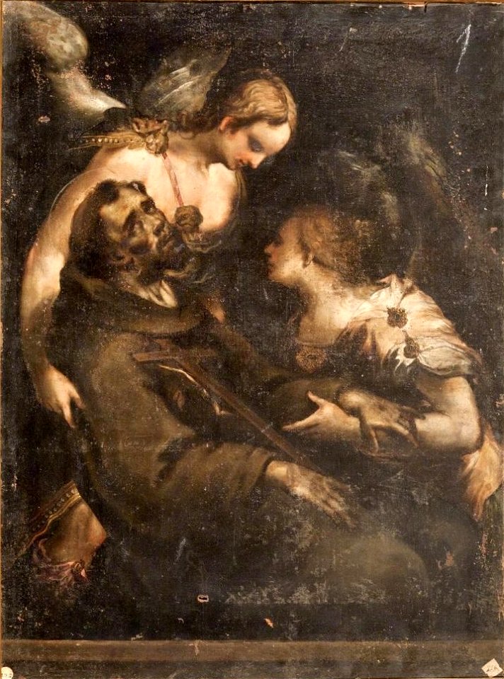 San Francisco sostenido por ángeles (Real Academia de Bellas Artes de San Fernando)