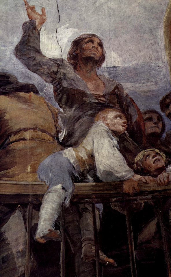 San Antonio de la Florida fresco, Francisco de Goya (detail 12)