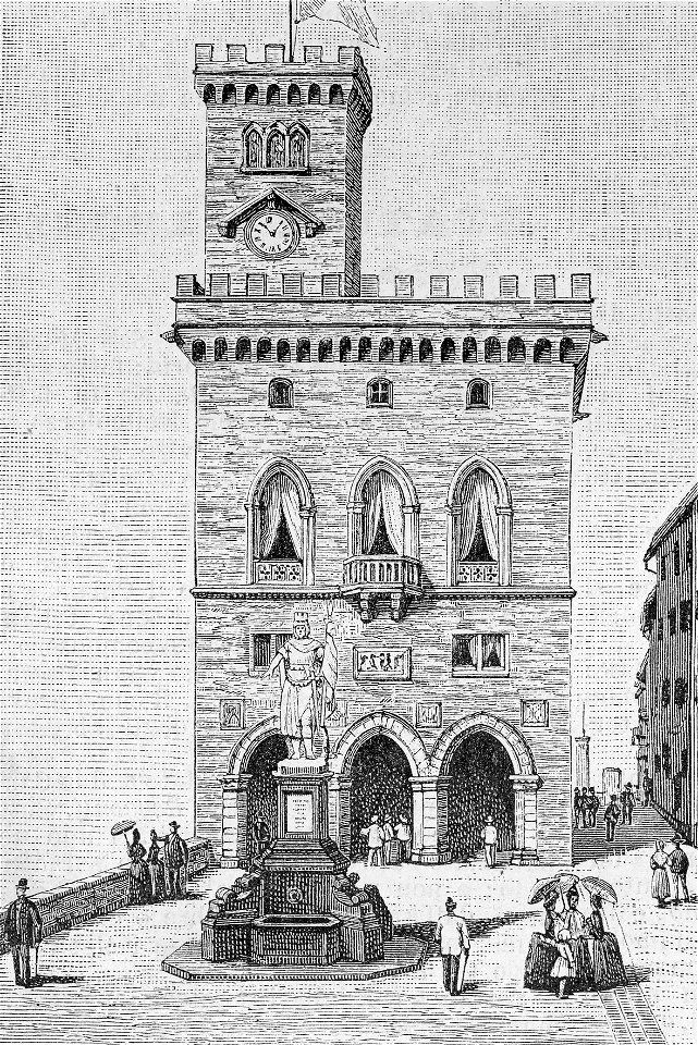 San Marino – Palazzo del Principe (xilografia)