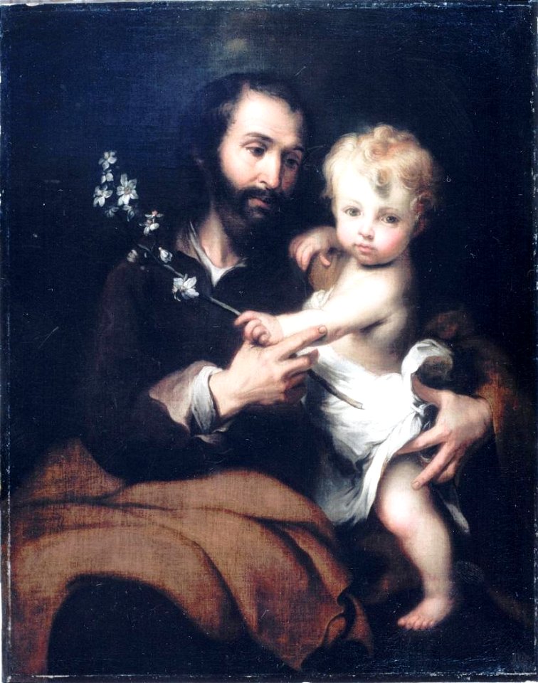 San José con el Niño, del taller de Bartolomé Esteban Murillo (Museo Lázaro Galdiano, Madrid)