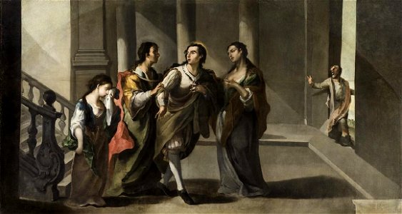 San Jerónimo abandona a su familia, de Juan de Espinal (Museo de Bellas Artes de Sevilla)
