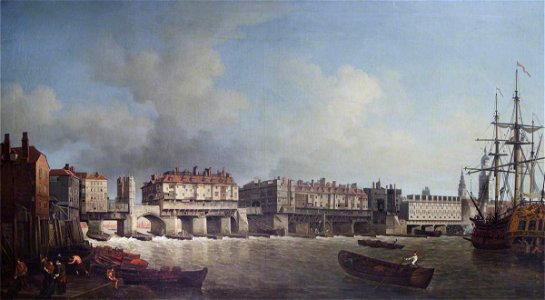 Samuel Scott (c.1702-1772) - Old London Bridge - 1401186 - National Trust