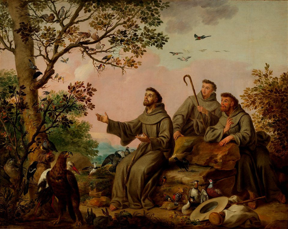 San Francisco predicando a las aves, de Antonio Carnicero