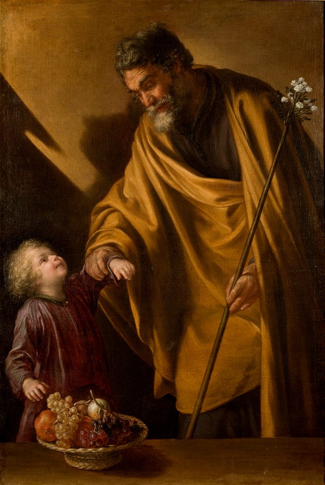 San José con el Niño Jesús, de Sebastián Martínez (Museo del Prado)