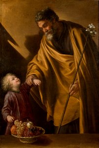 San José con el Niño Jesús, de Sebastián Martínez (Museo del Prado)