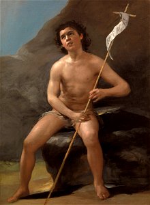 San Juan Bautista niño en el desierto por Goya