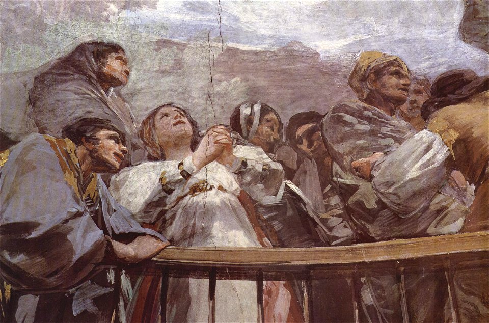 San Antonio de la Florida fresco, Francisco de Goya (detail 9)