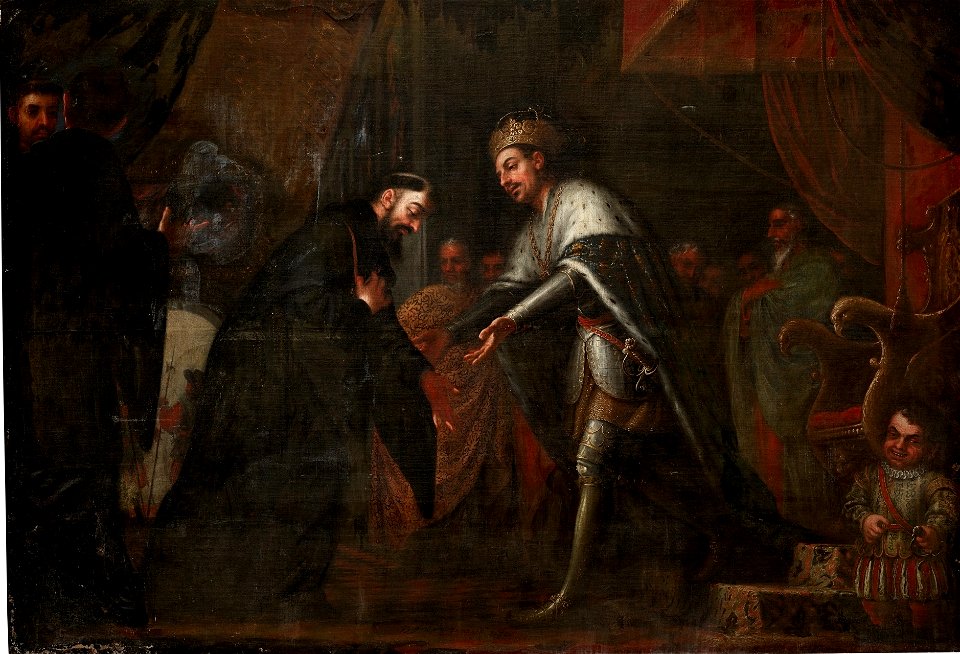 San Agustín ante el emperador Honorio, de José García Hidalgo (Museo del Prado)