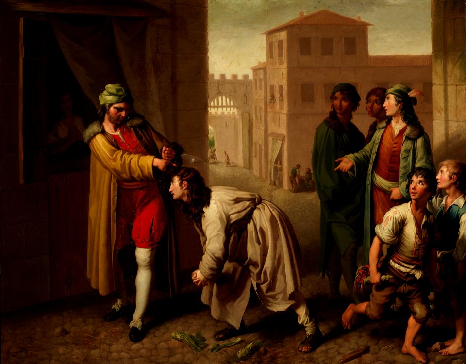 San Francisco maltratado por su padre, de Zacarías González Velázquez (Museo del Prado)