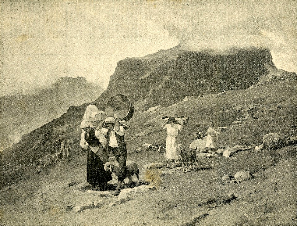San Martino, a 2000 metri sul livello del mare quadro di Lorenzo Delleani