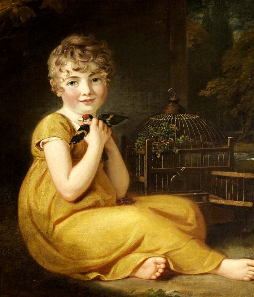 Samuel Woodforde (1763-1817) - A Child with a Goldfinch - 732259 - National Trust