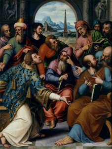 San Esteban en la sinagoga (Museo del Prado)