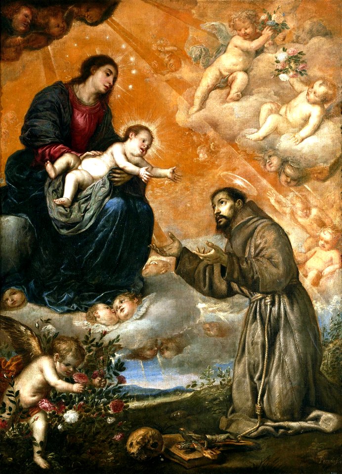 San Francisco de Asís en la Porciúncula, de Antonio de Pereda y Salgado (Museo del Prado)