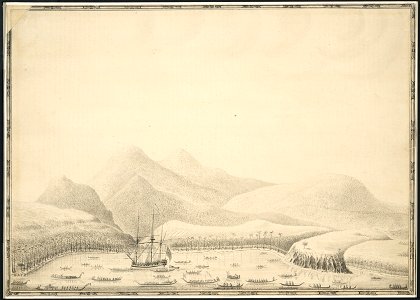 Samuel Wallis, Otaheite (i.e. Tahiti) or King Georges Island. Free illustration for personal and commercial use.