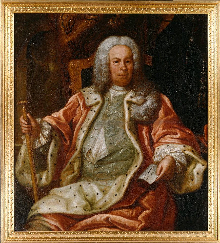 Samuel Åkerhielm af Margretelund d.y., 1684-1768 (Lorens Pasch d.ä.) - Nationalmuseum - 15670