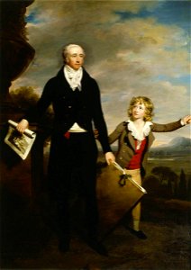 Samuel Woodforde (1763-1817) - Sir Richard Colt Hoare (1758–1838), 2nd Bt, with His Son Henry Hoare (1784–1836) - 732213 - National Trust