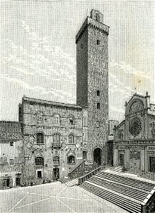 San Gimignano Chiesa della Collegiata e Palazzo del Podestà