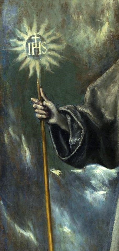 San Bernardino, de El Greco. (detalle)