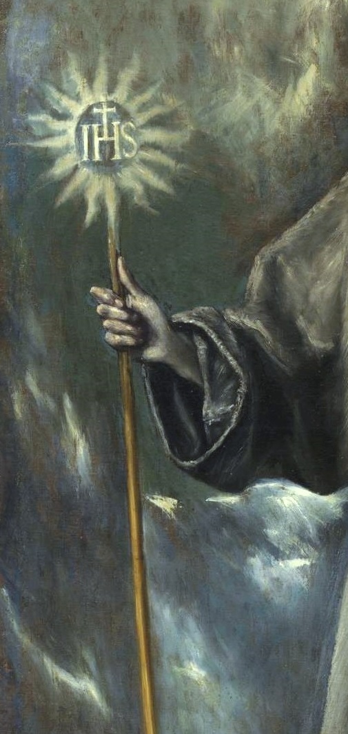 San Bernardino, de El Greco. (detalle)