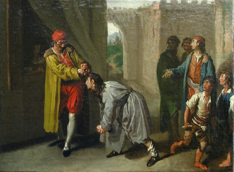 San Francisco maltratado por su padre, de Zacarías González Velázquez (Museo Lázaro Galdiano, Madrid)