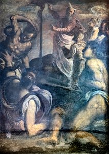San Giacomo dall'Orio (Venice) - Serpente di bronzo - Palma il giovane. Free illustration for personal and commercial use.