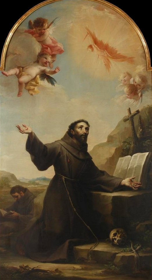 San Francisco de Asís, de Mariano Salvador Maella (Museo de Historia de Madrid)