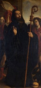 San Benito Abad con dos ángeles (Museo del Prado)