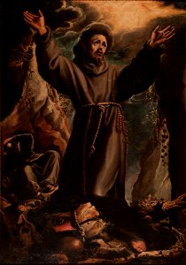 San Francisco recibiendo los estigmas, de Orazio Borgianni (Museo del Prado)
